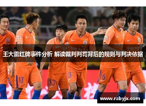 王大雷红牌事件分析 解读裁判判罚背后的规则与判决依据